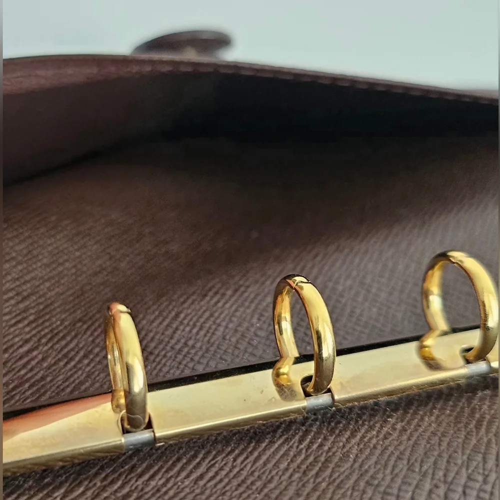 Louis Vuitton Damier Ebene Ring Agenda Cover